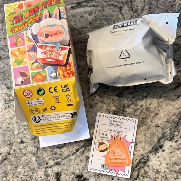 Popmart The Monsters Wacky Mart Figure handmade sandwich - Picture 1 of 9